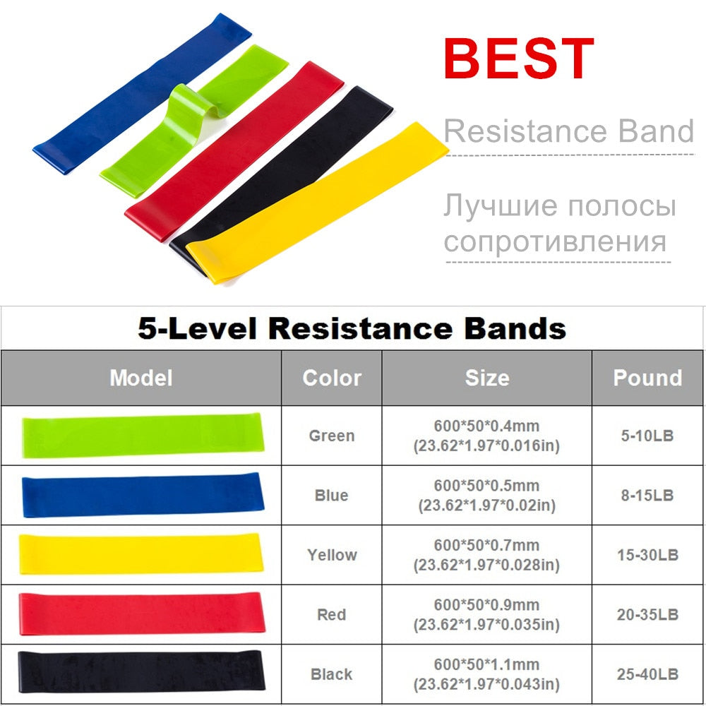 Vovo Resistance Bands Set 17Pcs | Elastic Rubber Tubes Band | Express Free Delivery